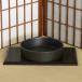  Shigaraki . водное сооружение ваза для цветов 8 номер чёрный . коврик порез . круг керамика Икэнобо .... сырой . цветок . дорога для ваза подарок Shigaraki жарение (MB021-11G)