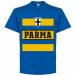 [ предварительный заказ RET06]RE-TAKE Pal mateam футболка голубой x желтый [ футбол /Parma/ Serie A/serieA] кошка pohs соответствует возможность 