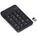  Elecom USB-A цифровая клавиатура беспроводной ( ресивер приложен ) men b Len 1000 десять тысяч раз высокая прочность черный TK-TDM017BK