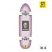 YOWyau Surf скейтборд Complete 33.7inch HOLE SHOT 22-S фиолетовый спорт 
