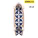 YOWyau Surf скейтборд Complete 31.0inch COXOS SURFSKATE 25 фиолетовый спорт 
