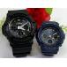. человек .. G амортизаторы пара часы Casio G-SHOCK BABY-G GAW-100B-1AJF BGA-2800-2AJF черный чёрный темно-синий темно-синий бесплатная доставка 