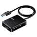 ELECOM Elecom USB3.0 соответствует память Lilly da lighter / высокоскоростной / кабель 50cm/SD+microSD+MS+CF соответствует / черный MR3-C402BK
