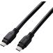 ELECOM ���쥳�� USB Type-C to USB Type-C�����֥�/USB10Gbps/100W�б�/�����������/1.5m/�֥�å� MPA-CC1G15BK