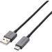 ELECOM 쥳 USB2.0֥(ե롢AC) 1.2m MPA-FACCL12BK ֥å