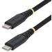 StarTech.com USB 2.0 Type-C кабель /15cm/60W3A PD/ черный / нейлон сборник комплект TPE/ внезапный скорость зарядка данные пересылка USB2CC15CMNCBR