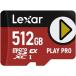 Lexarre kissa - параллель импортные товары микро SDXC карта microSDXC карта Express 512GB PLAY PRO LMSXPS0512G-BNNNG