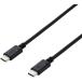 ELECOM �G���R�� �X�}�z�E�^�u���b�g�pUSB�P�[�u��/USB(C-C)/�X�^���_�[�h/PD�Ή�/�F�ؕi/1.5m/�u���b�N MPA-CC15PNBK