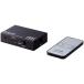 ELECOM Elecom HDMI переключатель /4K60P соответствует /2 порт /2 ввод 1 мощность / специальный с дистанционным пультом / черный DH-SW4KP21BK