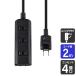 ELPA ����� ī���Ŵ� WBT-N4020B(BK) [�֥�å�]�����ե��å� 4�ĸ� 2m