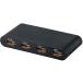 ELECOM �G���R�� HDMI�ؑ֊� 3�|�[�g�i���́F3/�o�́F1�j �t���X�g���[�V�����t���[�p�b�P�[�W DH-SW31BK/E �u���b�N