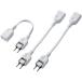 ELECOM Elecom AC адаптер для источник питания удлинитель /2P/1 выход / белый /3шт.@T-ADR1WHX3