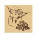 ARTE arte дерево штамп F рисунок : Angel & rose WS-F-02