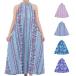  хула One-piece resort fla платье stage костюм раунд шея длинное платье с карманом 2024 год свободный размер 