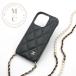  Chanel CHANEL мобильный * смартфон аксессуары черный Gold здесь Mark matelasse овчина iPhone14pro iPhone кейс 
