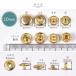 �n�C�N�I���e�B �o�l�z�b�N 2�T�C�Y 6�g 8�g 3�F �� 10mm 12.5mm �S�[���h �V���o�[ �A���e�B�[�N�S�[���h �N���t�g �{�^�� �X�i�b�v �� jan �֘A�摜5