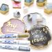  Mackie paint marker superfine pen YYTS20 # Zebra Gold gold silver white small character oiliness Magic painting resin craft # myc