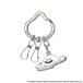 H-4988601271455sk одежда enix Smile Sly m metal кольцо для ключей. .. metal повторный . гонг ke серии 