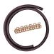  fuel hose inside diameter 6mm total length 1m fuel hose nitrile rubber (NBR) hose three-ply structure oil resistant enduring pressure heat-resisting hose height performance hose exclusive use hose clamp 6 piece attaching 
