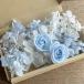  почтовая доставка ( Япония mail ) бесплатная доставка консервированный цветок голубой роза 2 колесо & белый бледный голубой гортензия & белый rental mi saw материалы для цветочной композиции комплект 