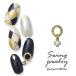  metal детали swing рама clover цветок серьги белый гель ногти | Nailparts ногти pa-