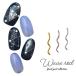  Nailparts 15шт.@ wave удилище 3 цвет из можно выбрать metal палка Gold нейл-арт | гель ногти ногти 
