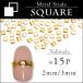  Nailparts Gold заклепки metal квадратное 15P kstuds
