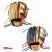 софтбол : Wilson * Queen DUAL женщина особый дизайн двойной . super s gold. ..!! цвет перчатка для игрока внутреннего поля WBW1031 D5 type перчатка [ type установка обработка бесплатный ]