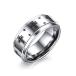 ジュエリー アクセサリー タングステン リング 指輪 メンズ 8mm 高級 銀色 シルバー 十字架指輪 平打つ  23号キャンペーン 着物　振袖　格安レンタル