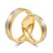 ジュエリー 結婚指輪 ペアリング チタン ゴールド メンズ レディース リング エンゲージリング レディース7号予約 着物　振袖　格安レンタル