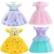 lapntseru child dress One-piece L sa Ariel person fish . bell dress dress hole snow Princess Disney Land costume play clothes 90~130
