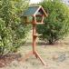  дикая птица. столик для птиц из дерева наружный bird механизм подачи на крыше установлен независимый корм для птиц шт. птица приманка inserting дикая птица наблюдение высота 128cm.. средний ... класть двор уличный сад дикая птица для садоводство украшение предмет установка простой 