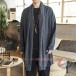 linen пальто женский мода перо тканый мужской кимоно надеты поворот длинный кардиган хлопок лен .. средний . внешний casual коричневый ina одежда длинный рукав весна ko-te юката способ 