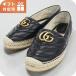  б/у Gucci эспадрильи женский бренд GUCCI эспадрильи кожа 551890 черный обувь 