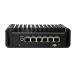 Micro Firewall Appliance, Mini PC, VPN, Router PC, ƥ Core I7 1165G7, HUNSN RJ17, AES-NI, 6 x ƥ 2.5GbE I226-V LAN, COM, HDMI, Sim Slot, B