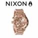 ニクソン 腕時計 AUTHENTIC NIXON 42-20 CHRONO WATCH ROSE GOLD A037 897 A037897