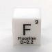  origin element specimen fluorine F 10mm angle Cube stamp A type 