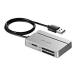 BSCR100U2SV USB2.0 многоформатное считывающее устройство для флэш-карт стандартный серебряный приобретенный товар 