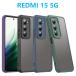 REDMI 15 5G кейс половина прозрачный защита TPU кейс ударная абсорбция ремешок отверстие популярный силикон redomifif чай n легкий мягкий чехол . скользить твердый смартфон покрытие 