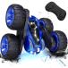 Tecnock �q������ �X�^���g �������� ���W�R���J�[ 360�x��] ���ʑ��s USB Type-C�[�d�� 4WD �I�t���[�h RC�J�[ �j