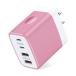  модель c адаптер 4 порт USB розетка внезапный скорость зарядка [PD20W USB C порт *2&amp;10W USB A порт *2&amp;PSE засвидетельствование завершено ]