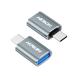 HOWJIM USB Type-C �ϊ��A�_�v�^ 2�Z�b�g 10Gbps �����f�[�^�]�� �}���[�d USB 3.2 ���X to Type-C