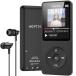 MP3 плеер Bluetooth5.3 AGPTEK Walkman HIFI встроенный 16GB SD карта соответствует 40 час длина воспроизведение час легкий темно синий pa