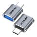 HOWJIM USB Type-C �ϊ��A�_�v�^ 2�Z�b�g 10Gbps�����f�[�^�]�� �}���[�d USB 3.2 ���X to Type-C �I