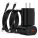Hootek 25W 2�|�[�g USB-A/C �}���[�d��2��+60W 1.8m �^�C�vC �P�[�u��2�{ PSE�F�� PD/QC3.0�Ή� ���^