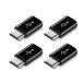 Micro USB to Type-C�ϊ��A�_�v�^ 4�Z�b�g �}���[�d �f�[�^�[�]�� OTG�@�\ micro�R�l�N�^ �A���h���C�h�P�[�u���A�_