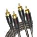 RAWAUX RCA �P�[�u�� 1M RCA�I�[�f�B�I�P�[�u�� 24k�����b�L 2RCA to 2RCA(��/��) �X�e���I �����P�[�u�� �I�X