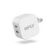 KFLY модель C зарядное устройство Type-C AC адаптор 20W USB PD3.0 быстрое зарядное устройство iPhone17/16/15 соответствует 2 порт Ty