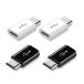 Micro USB to Type-C�ϊ��A�_�v�^ 4�Z�b�g �}���[�d �f�[�^�[�]�� OTG�@�\ micro�R�l�N�^ �A���h���C�h�P�[�u���A�_