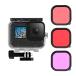 AuyKoo GoPro Hero 9/10/11/ 12/13Black �h���P�[�X+3�������Y�t�B���^�[ �h��50M3������